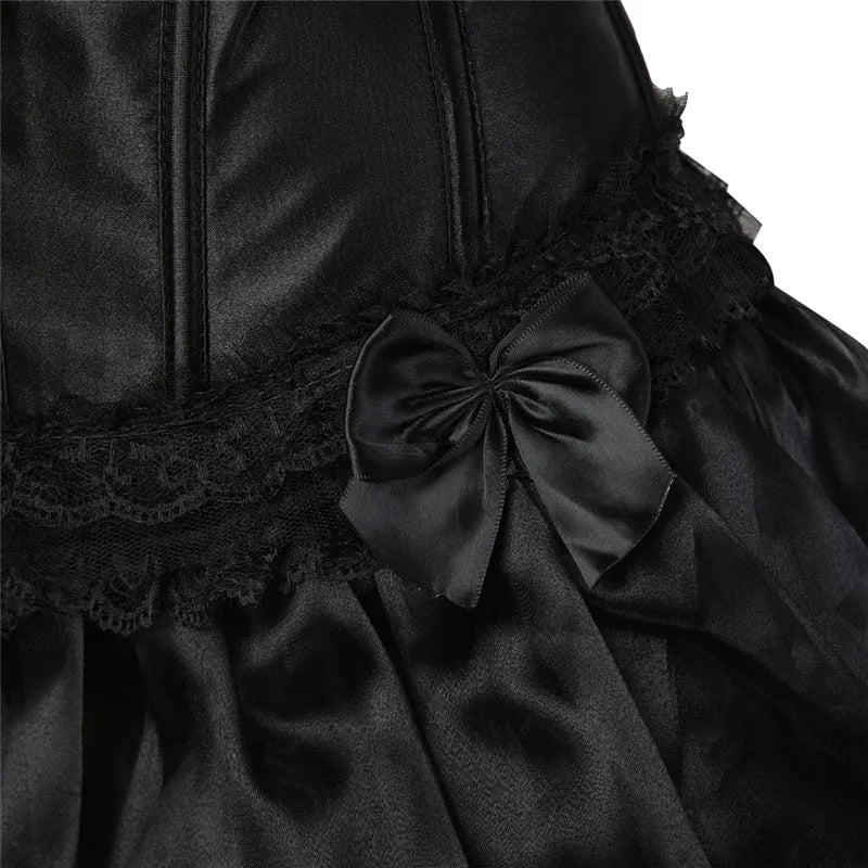 Black Victorian Burlesque Corset