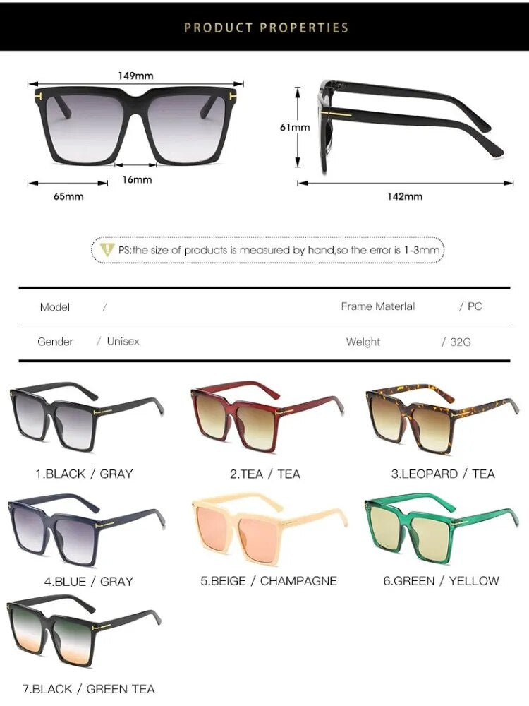 Women's Square Vintage Sunglasses