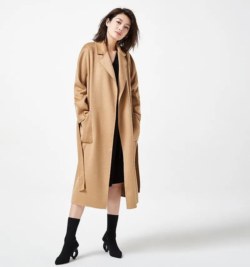 AIGYPTOS Fall Winter Wool and Cashmere Coat