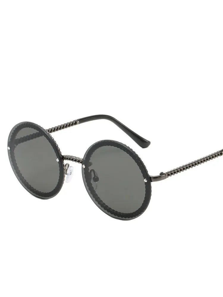 Women's Vintage Big Round Sunglasses