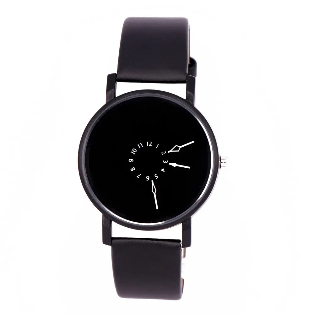 Women's Casual Quartz Analog Wristwatch with Leather Band.
